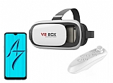 VR BOX Oppo AX7 Bluetooth Kontrol Kumandalı 3D Sanal Gerçeklik Gözlüğü