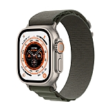 Watch Ultra Yeşil-Alpine Kordon ve Titanyum Kasa Akıllı Saat 49 mm