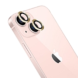 Wiwu iPhone 13 Mini Gold Metal Kamera Lens Koruyucu