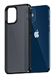 Wlons H-Bom iPhone 12 / 12 Pro 6.1 inç Siyah Silikon Kılıf