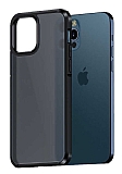 Wlons H-Bom iPhone 12 Pro Max 6.7 inç Siyah Silikon Kılıf