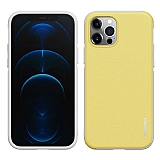 Wlons Hill iPhone 12 / 12 Pro 6.1 inç Ultra Koruma Sarı Kılıf