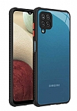 Samsung Galaxy M12 Kamera Korumalı Kaff Siyah Kılıf