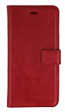 Xiaomi Mi Note 10 Lite Cüzdanlı Kapaklı Kırmızı Deri Kılıf