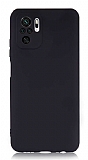 Xiaomi Redmi Note 10S Kamera Korumalı Mat Siyah Silikon Kılıf
