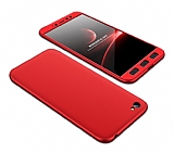 Zore GKK Ays Xiaomi Redmi Note 5A 360 Derece Koruma Kırmızı Rubber Kılıf