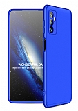 Zore GKK Ays Samsung Galaxy M52 5G 360 Derece Koruma Mavi Rubber Kılıf