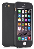 Zore GKK Ays iPhone SE / 5 / 5S 360 Derece Koruma Siyah Rubber Kılıf