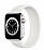 Apple Watch 4 Solo Loop Beyaz Silikon Kordon 38mm