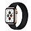 Apple Watch Solo Loop Siyah Silikon Kordon 38mm