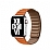 Apple Watch 6 Koyu Turuncu Deri Kordon 44 mm