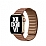 Apple Watch 7 Kahverengi Deri Kordon 45 mm