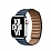 Apple Watch 7 Lacivert Deri Kordon 45 mm