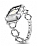 Apple Watch 7 Tal Silver Metal Kordon (45 mm)