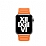 Apple Watch SE Turuncu Deri Kordon 44 mm