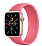 Apple Watch SE Solo Loop Koyu Pembe Silikon Kordon 44mm