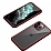 Dafoni Extra iPhone 12 Pro 360 Derece Koruma Cam Krmz Klf