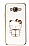 Eiroo Aynal Kitty Samsung Galaxy J7 / J7 Core Standl Beyaz Silikon Klf