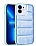 Eiroo Bubble Color iPhone 12 Mavi Silikon Klf