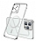Eiroo Gbox iPhone 13 Pro Macsafe zellikli Kamera Korumal Silver Silikon Klf