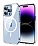 Eiroo iPhone 14 Pro Max Manyetik zellikli Wireless effaf Silikon Klf