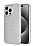 Eiroo iPhone 15 Pro Max Simli Silver Silikon Klf