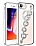 Eiroo iPhone SE 2020 Kamera Korumal Halka Zincirli Silver Silikon Klf