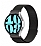 Eiroo KRD-01 Samsung Galaxy Watch 6 44 mm Siyah Metal Kordon