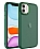 Eiroo Luxe iPhone 11 Buzlu Silikon Kenarl Yeil Rubber Klf
