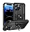 Eiroo Magnet Ring iPhone 15 Pro Ultra Koruma Siyah Klf