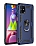 Eiroo Magnet Ring Samsung Galaxy M51 Ultra Koruma Lacivert Klf