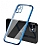 Eiroo Matte Crystal iPhone 11 Kamera Korumal Mavi Rubber Klf