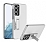 Eiroo Matte Slim Samsung Galaxy S23 Standl Silver Rubber Klf