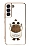Eiroo rdek Samsung Galaxy S21 FE 5G Standl Beyaz Silikon Klf