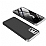 Zore GKK Ays Oppo A92 360 Derece Koruma Silver-Siyah Rubber Klf