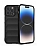 Eiroo Puffer iPhone 15 Pro Max Siyah Silikon Klf