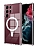 Eiroo Samsung Galaxy S23 Ultra Manyetik zellikli Wireless effaf Silikon Klf