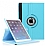 iPad Air 2 360 Derece Dner Standl Mavi Deri Klf