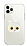 iPhone 12 Pro Max Kedi Figrl Telefon Tutuculu Beyaz Silikon Klf