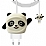 iPhone 20W arj Aleti Koruyucu Panda Silikon Klf