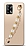 Oppo A74 4G / F19 Beyaz ncili Gold Zincirli Silikon Klf