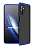 Zore GKK Ays Samsung Galaxy M52 5G 360 Derece Koruma Siyah-Mavi Rubber Klf