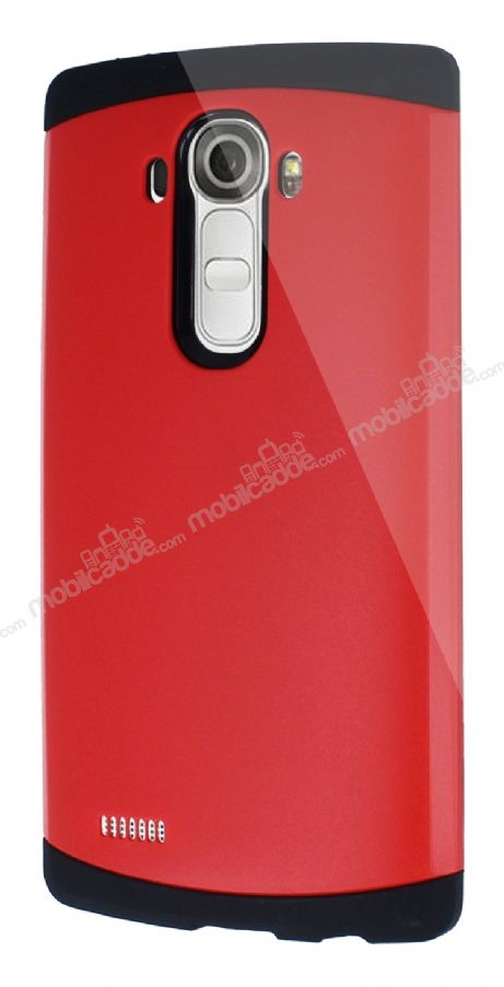 Dafoni LG G4 Slim Power Ultra Koruma Kırmızı Kılıf