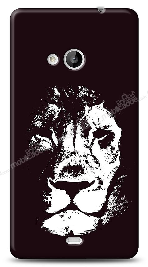 Microsoft Lumia 535 Black Lion Kılıf