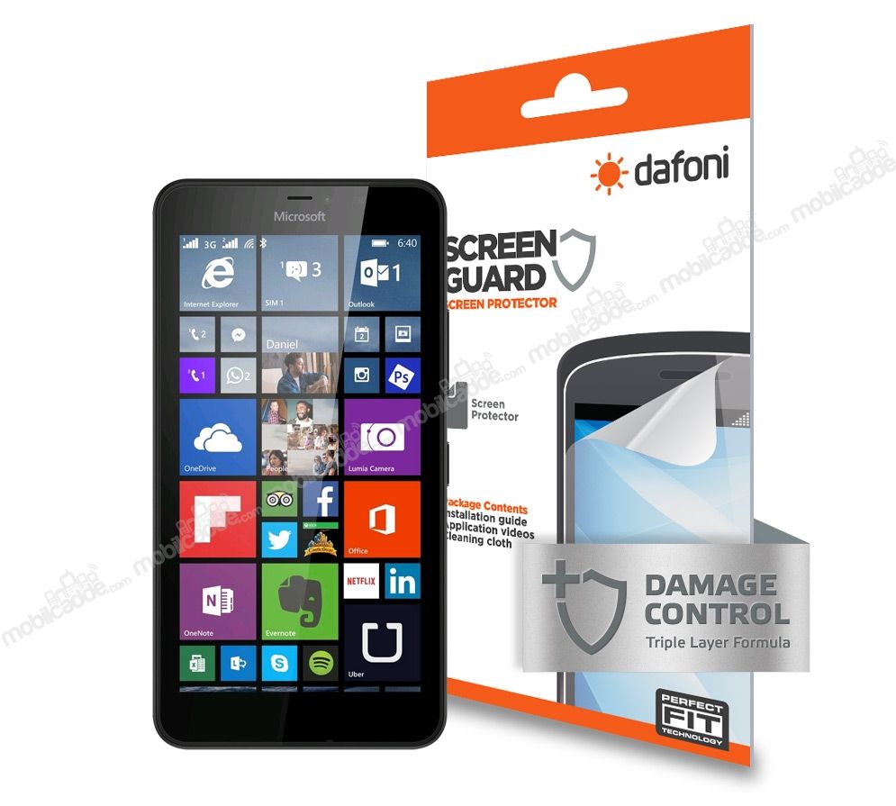 Dafoni Microsoft Lumia 640 Darbe Emici Ekran Koruyucu Film