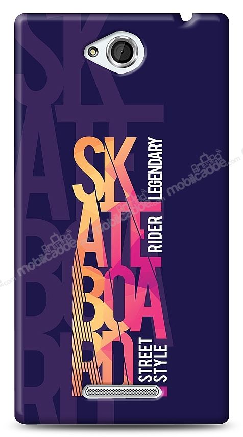 Sony Xperia C Skateboard Kılıf