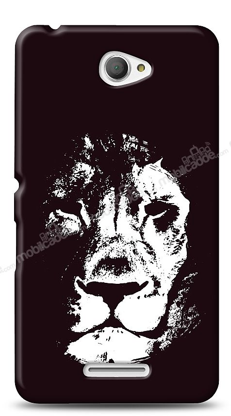 Sony Xperia E4 Black Lion Kılıf