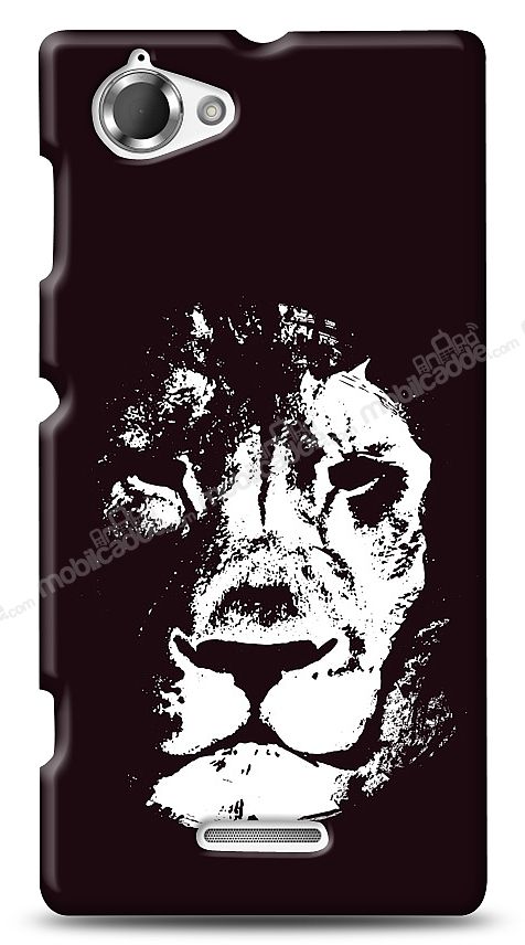 Sony Xperia L Black Lion Kılıf