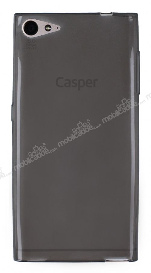 Casper Via V9 Ultra İnce Şeffaf Siyah Silikon Kılıf