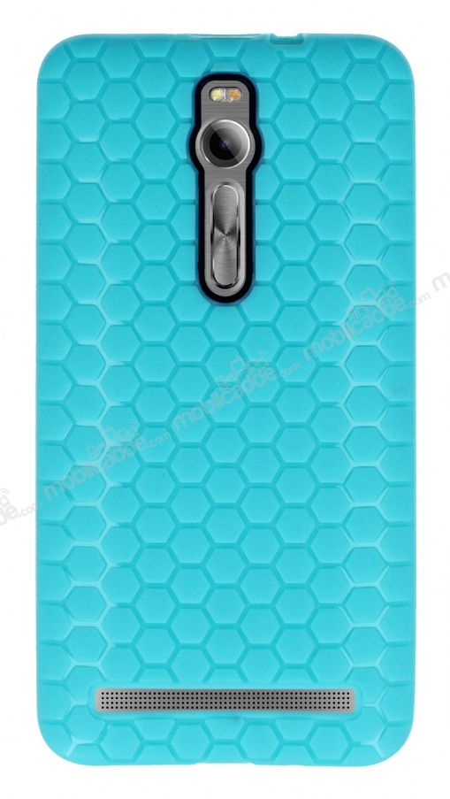 Eiroo Honeycomb Asus Zenfone 2 Su Yeşili Silikon Kılıf